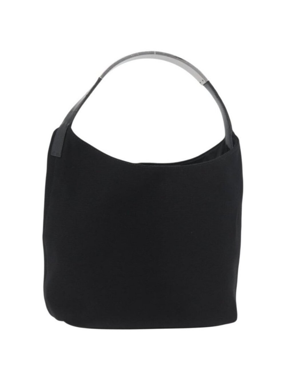 Authentic GUCCI Shoulder Bag Canvas Black Silver 001 3298
